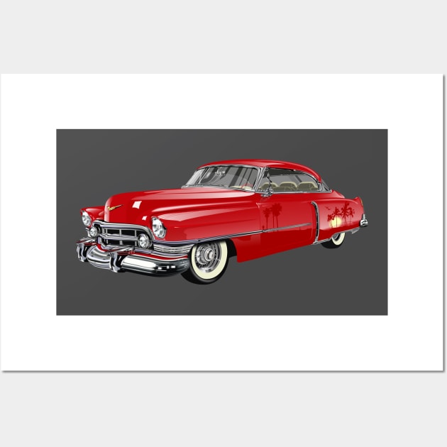 CADILLAC COUPE DEVILLE Wall Art by KARMADESIGNER T-SHIRT SHOP